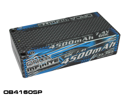 INFINITE LiPo 4500mAh 7.4V 60C SHORTY PACK